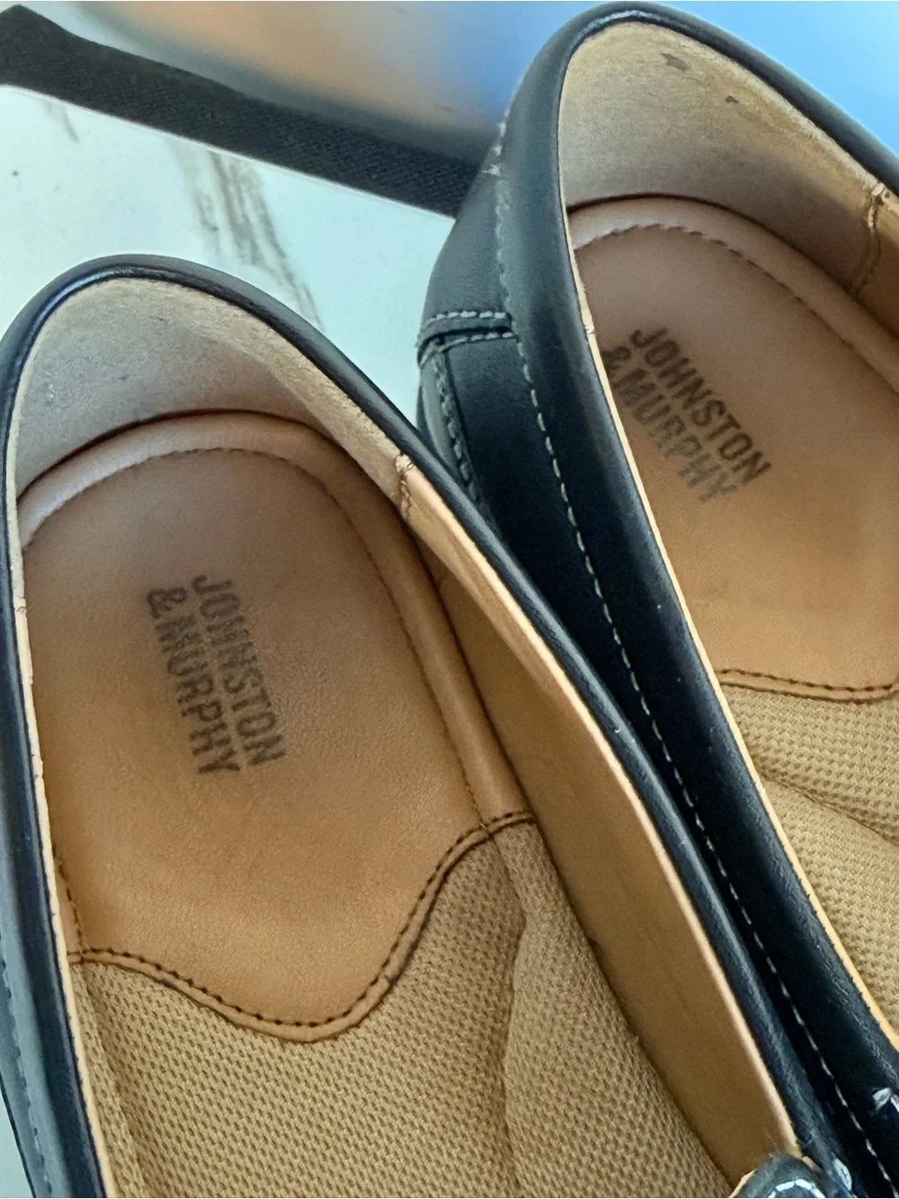 Johnston & Murphy Boy Leather Slip-On Moccasin Loafers